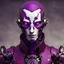 Placeholder: male crimson automaton with purple eyes