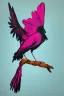 Placeholder: Gemini zodiac sign, crows, pink, orange, grey, hyper realistic