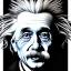 Placeholder: A portrait of Einstein, 3d, high detail, symbols, 4k, ray traing, render, future punk