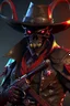 Placeholder: Gunslinger demon, photorealistic