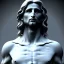 Placeholder: White Sculpture aragorn, full body, greek sculpture style, full body, fresco background, hyper realistic, 8k,