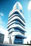 Placeholder: Avengers stark tower buliding architecture futuristic-modern stlye. geometric form,