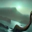 Placeholder: franz frazetta style,sea serpent