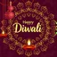 Placeholder: Diwali Celebration Decorations With Maroon And Golden Grunge Mandala Background.