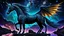 Placeholder: horse-dragon stunning weird hybrid , ghostly wings, symmetrical, galaxy, stars, dark material, rocks, reflections, fantasy, sci-fi, detailed, masterpiece intricate detail, deep colors, hight textures, glitch, metallic shine, sharp focus, 64 megapixels, surreal fantasy mood