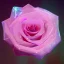 Placeholder: transparent multicolor crystal rose