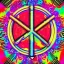 Placeholder: PEACE electric guitar PEACE psychedelic hippie trippy acid LSD PEACE made in japan GUITAR peacesign