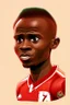 Placeholder: Sadio Mane Footballer cartoon 2d