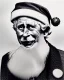 Placeholder: Prince Charles as Santa Claus pencil and charcoal sketch Christmas portrait