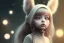 Placeholder: Little girl cutest AND softest creature in the world| large doll like eyes| supernatural and otherworldly| highly detailed vibrant fur| magical glowing trails| light dust| aesthetic| cinematic lighting| bokeh effect| mdjrny-v4 style