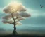 Placeholder: a beautiful digital painting of a marble tree entertwined in tumutluous clouds, intricate white branches and birds flying in the sunlight, blue sky at sunset, elegant, highly detailed, artstation, concept art, matte, sharp focus, art by tom bagshaw, kelogsloops and greg rutkowski