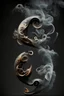 Placeholder: full ampersand with tail made out of smoke