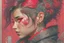 Placeholder: beautiful punk girl, hyper detailed, intricately detailed, illustration by <kilian eng> <Yoji Shinkawa>, darkred tones,