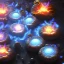 Placeholder: Spherical Frost metal magic armoured lightning Mycelium MUSHROOMS stars galaxy SPACE lANDSCAPE BURNING IN BLUE FLAMES hellfire abyss math chaos