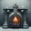 Placeholder: an viking fire place in old house, scary, zombie, steam punk, realistic, made in octane, cinematic, ultra-realistic, extremely detailed octane rendering, 8K, VRAY Super Real ar 2:3, dof photorealistic futuristic 50mm lens hard lighting dark gray tintype photograph, realistic lighting, sepia color