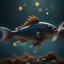 Placeholder: The fish sang a lullaby, And her spirit soared the sky..,bokeh like f/0.8, tilt-shift lens 8k, high detail, smooth render, down-light, unreal engine