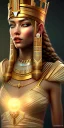 Placeholder: Beautiful pharaonic queen, hot pharaonic dress, clear features, pretty, too many details, 4k, 8k, portrait, 3d, fantasy, realistic, cinematic