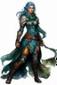 Placeholder: create an iconic female fantasy Pathfinder RPG full body character illustration with highly detailed facial features in the art style of Wayne Reynolds, ink wash and watercolor, 8k, ArtStation, DeviantArt