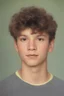 Placeholder: full color image, 1980's yearbook photo, teenager, Henry Christopher aka Reptileboy, 14 years old, photorealistic, --ar 9:16 --style raw