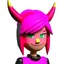 Placeholder: ROBLOX character pink hair with horns