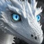 Placeholder: A white dragon with pleasant eyes