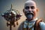 Placeholder: portrait of a bald and shaved Atul Bhardwaj building lego, steampunk, brown eyes, no facial hair, steampunk, unreal 5, octane render, cinema4d, dynamic lighting, soft lighting, 4k, redshift render, highly detailed, hyper realistic