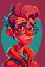 Placeholder: Portrait of a cool animation character