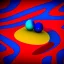 Placeholder: red, yellow, blue, primary colors, funny, goofy, abstract blob, circus, party, glitter, bokeh blur, guassian blur, tilt-shift, photograph, HD, 8k, hyper realistic, blender, 3d model, rendering, clown, bright lights, zoom in, portrait