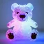 Placeholder: transparent multicolor crystal bear highly detailed, glowing