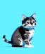 Placeholder: cute cat illustration isolated