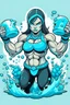 Placeholder: Muscle Aqua Girl