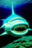 Placeholder: Moth / shark hybrid in 70s space horror movie
