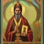 Placeholder: patron of photographers holding a camera in one hand and film roll in the other. orthodox icon with saint photographer. Cyrillic inscriptions. hyperdetailed, Alphonse Mucha, Zdzisław Beksiński, poster, illustration, ink, oil on canvas, 18th century atlas