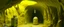 Placeholder: A yellow cave with a round electrical yeti painted by Grant Wood