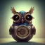 Placeholder: Steampunk Owl, tilt shift,miniature, extreme detail, Photorealism, macro lens 70mm,bokeh, cinema4d, HDR, 8k, unreal engine 5