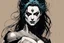 Placeholder: create an arcane, ethereal, otherworldly female Ravnos ancient antediluvian vampire shape shifter , in the comic book art style of Mike Mignola, Bill Sienkiewicz, John Romita Jr., Leonardo Romero, Simone D'ARMINI, and Jean Giraud Moebius, with highly detailed feminine facial features , modeled on Elektra Natchios, finely inked , dramatic natural lighting