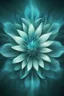 Placeholder: abstract surreal cyan bright holy flower