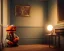 Placeholder: Room scene, muppet head with realistic body detective man, real photo, concept art, retro style, smooth, unreal engine 5, god lights, ray tracing, RTX, lumen lighting, ultra detail, volumetric lighting, 3d.