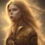 Placeholder: perfect face avril lavigne, dress armor valkirye, golden, spiritual energy around particle fog, cloud, smoke,