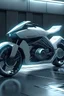 Placeholder: una motocicleta futurista