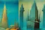 Placeholder: an underwater city with coral towers by "Leonora Carrington" and "Max Ernst"