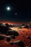 Placeholder: 1. Martian landscape, lots of stars, constellations, beautiful planets. Wide angle lens, starry sky, ultra detail, filigree, elegant, 64k.