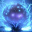 Placeholder: Spherical Frost metal magic armoured lightning Mycelium giant blob MUSHROOM flower stars SPACE lANDSCAPE BURNING IN BLUE FLAMES hellfire abyss math chaos runes