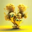 Placeholder: golden robot heart with tree wings