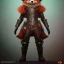 Placeholder: A steampunk Armor wearing Fox,cyberpunk, character design,ultra realistic,shiny, smooth, studio quality, octane render, Surrealism, Triadic colour scheme,ambient lighting polaroid, 100mm