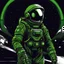 Placeholder: green astronaut gaming logo profile picture