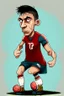 Placeholder: Noni Madvik English football player cartoon 2d