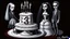 Placeholder: draw a birthday cake with logo number 23 or one candle 23 .Insanely detailed Addams Family movie still with Barbie dolls, art by tim burton