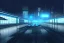 Placeholder: equirectangular projection grid of a futuristic bladerunner cyberpunk trainstation in the rain at night, volumetric lighting 4k spherical panorama realityengine photorender hyperdetailed cinematic