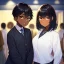 Placeholder: Clear focus,High resolution,High quality, Student, Smiling, Dark skin, Black short straight hair, Brown eyes